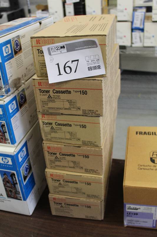 lot 167 image: Lot of (6) Ricoh Toner Cassette