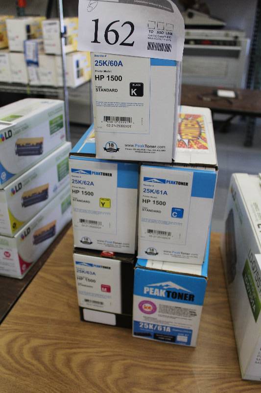 lot 162 image: Lot of (5) PeakToner HP Toner
