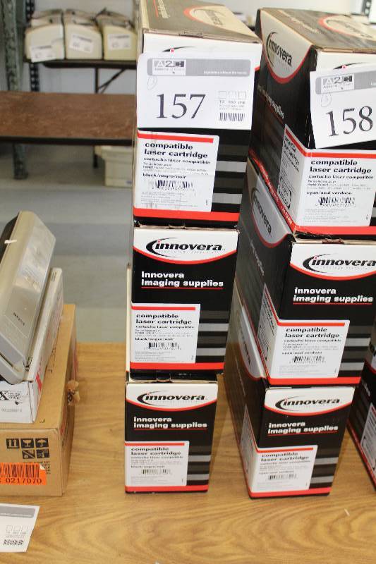lot 157 image: Lot of (3) Innovera HP Color LaserJet Print Cartridge