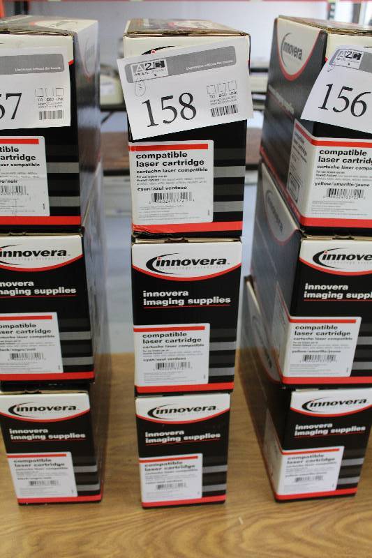 lot 158 image: Lot of (3) Innovera HP Color LaserJet Print Cartridge