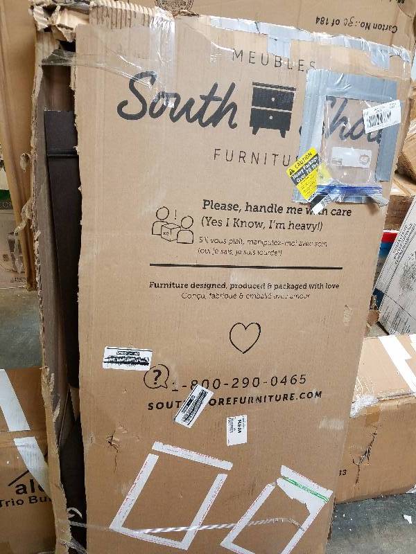 lot 626 image: DAMAGED South Shore Savannah Toddler Bed Espresso (FRAME ONLY)