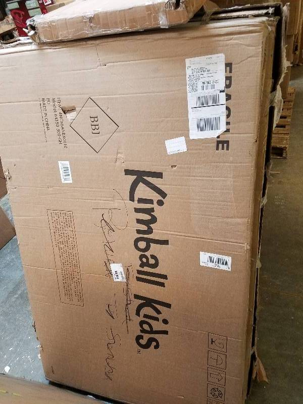 lot 631 image: Kimball Kids Audrey 3-in-1 Convertible Crib (FRAME ONLY)