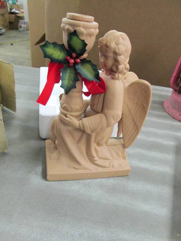 lot 155 image: Vintage Angel Candle Holder...