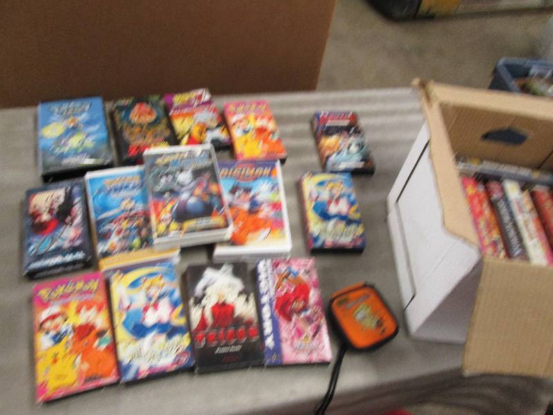 lot 176 image: Box of VHS Movies, Pokemon & Anime...