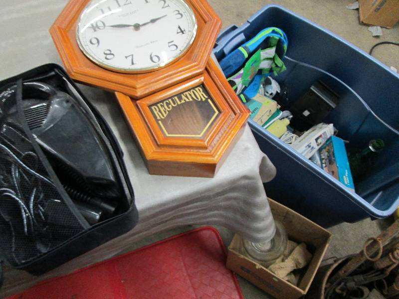 lot 184 image: Huge Lot  clock, hand vac etcsee i...
