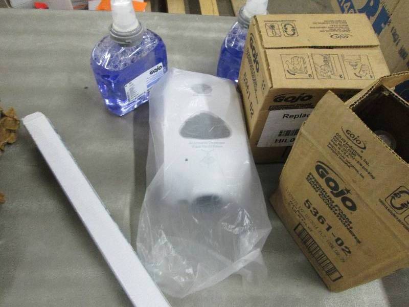 lot 188 image: Soap Dispenser, Soap Refills, 14 Fl...