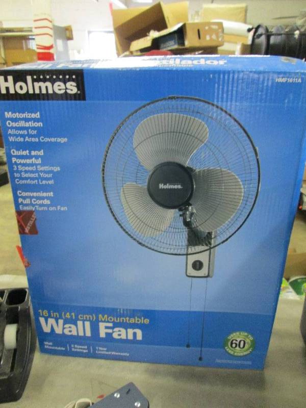 lot 203 image: Holmes 16 inch Wall Fan...