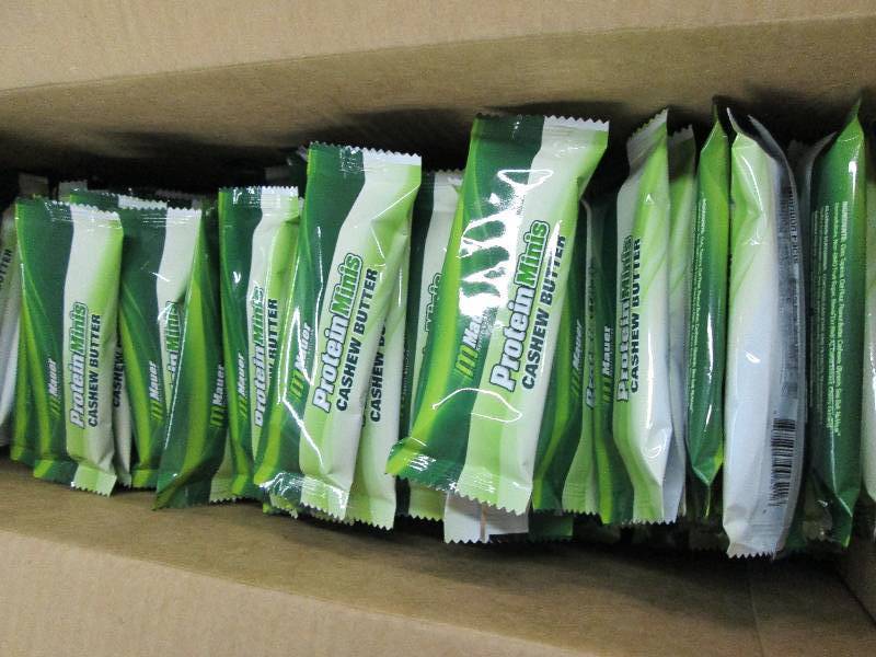 lot 223 image: Case of Mauer Protein Bars Minis Ca...