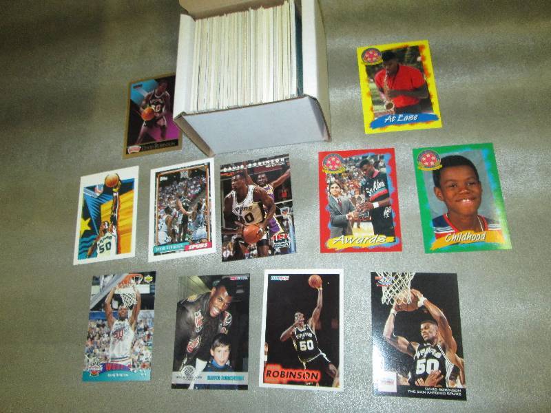 lot 101 image: 200 David Robinson Cards...