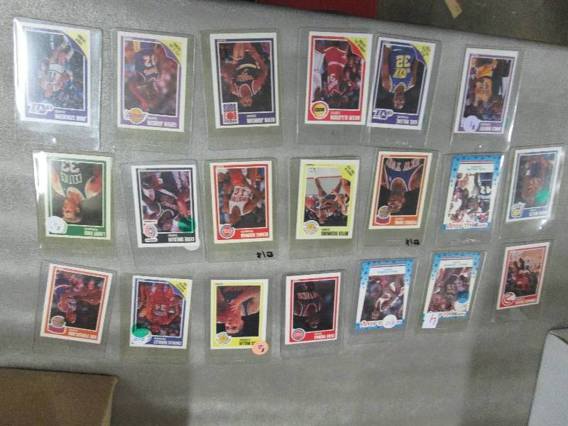 lot 104 image: Lot of 1989 Flee Basketball Cards...