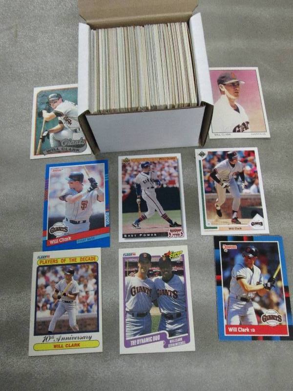 lot 108 image: 200 Will Clark Cards...