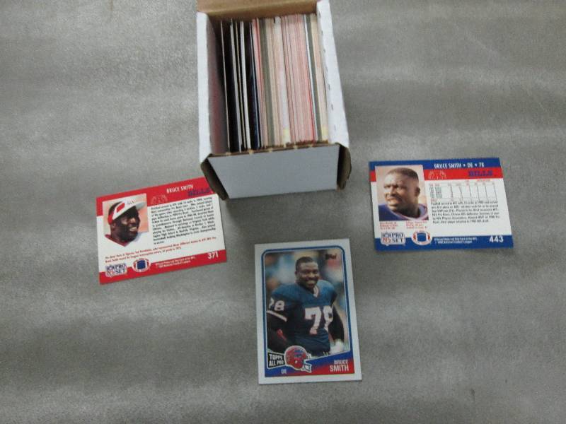 lot 113 image: 100 Bruce Smith Cards...