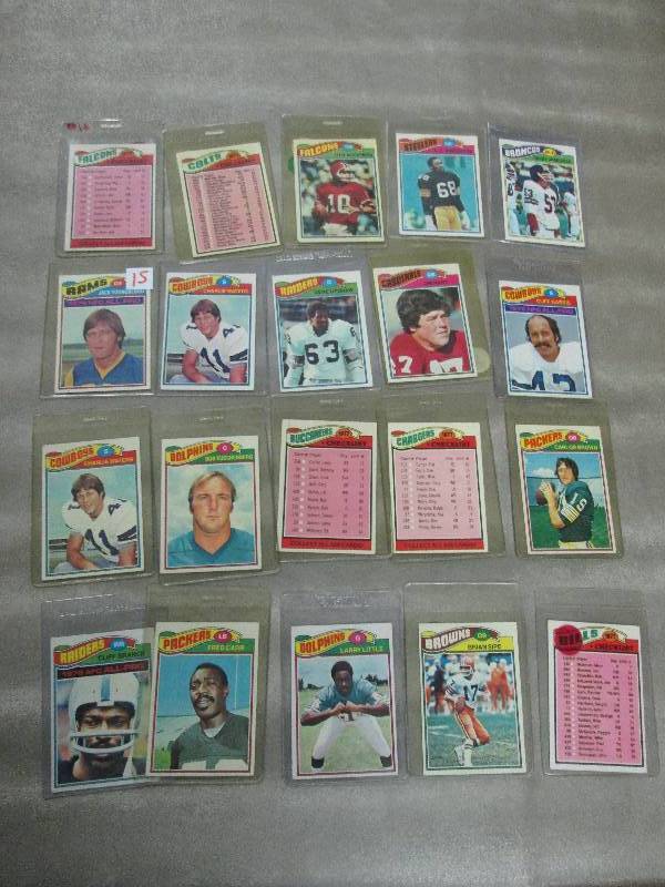 lot 115 image: Lot of 1977 Topps Football Cards...