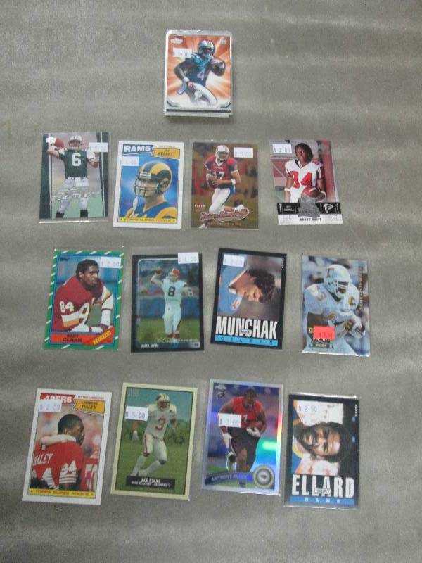 lot 131 image: 20 Football Rookie Cards...