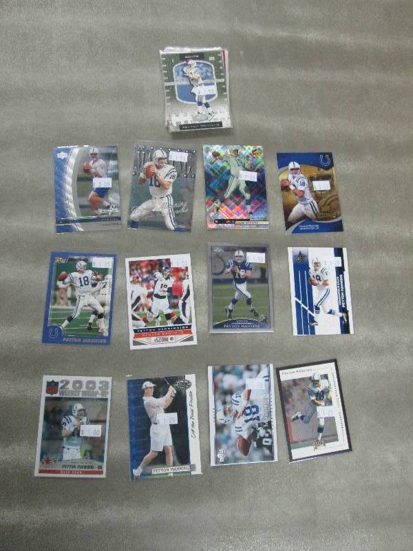 lot 135 image: 20 Peyton Manning Cards...