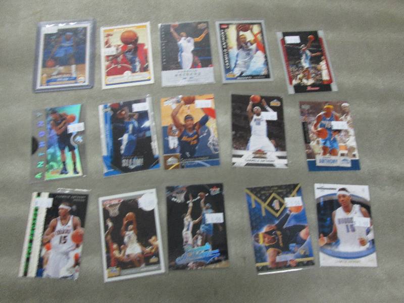 lot 140 image: Carmelo Anthony Cards...