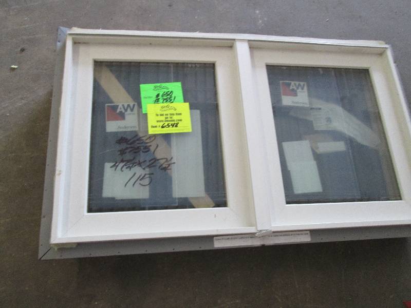 lot 22 image: Andersen Windows 47.25 x 27.25 inch...