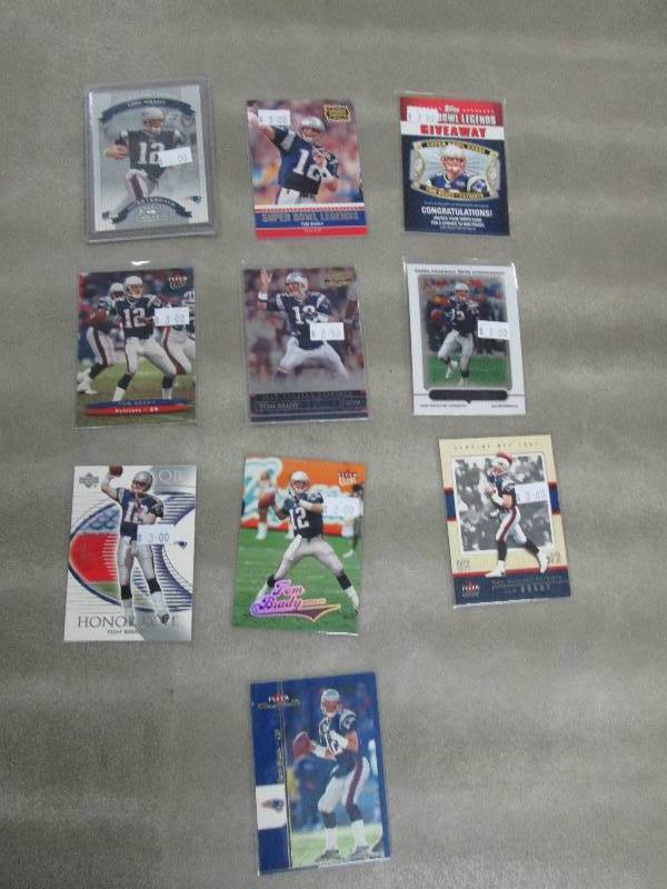 lot 52 image: Tom Brady Cards...