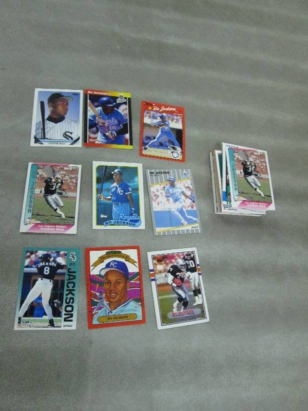 lot 63 image: 50 Bo Jackson Cards...