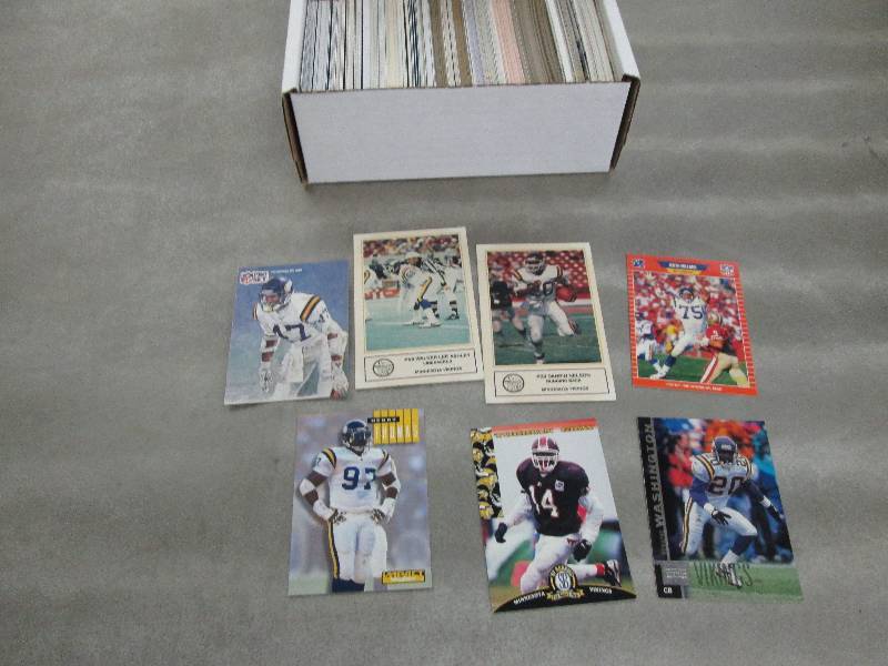 lot 71 image: Large Lot of Minnesota Viking Cards...
