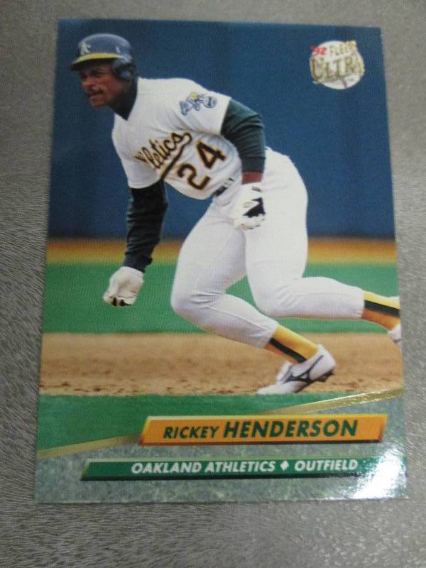 lot 80 image: 100 Rickey Henderson Cards...