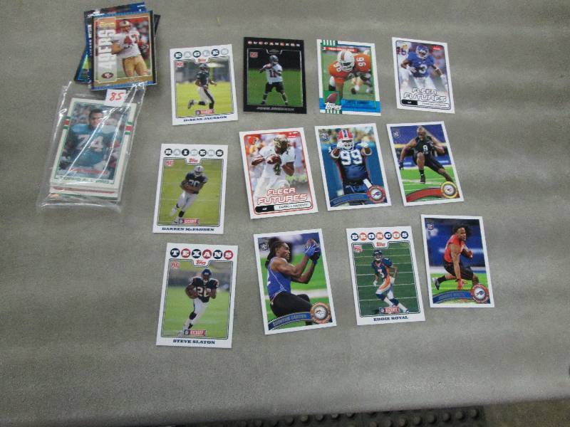lot 85 image: 40 Football Rookie Cards...