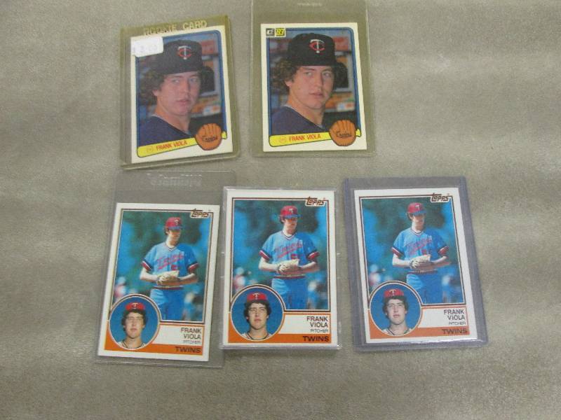 lot 96 image: 5 Frank Viola Rookie Cards...