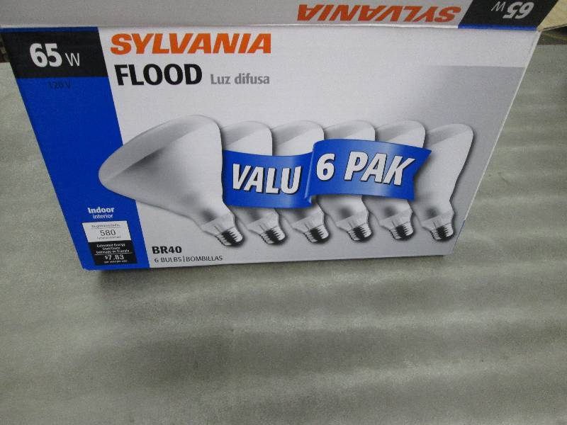 lot 269 image: 6 Pack Sylvania 65W Flood Light Sof...