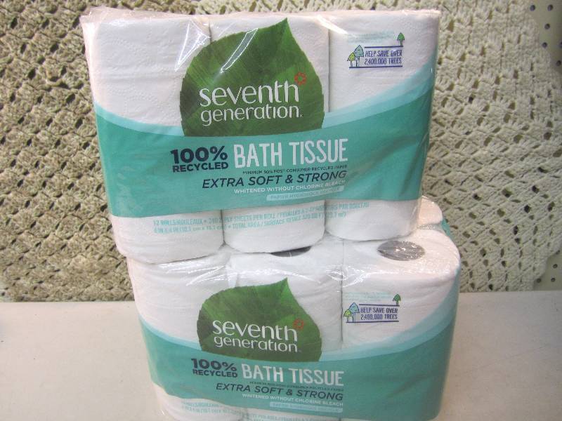 lot 28 image: 24 Rolls 2-Ply Bath Tissue 2 packs ...