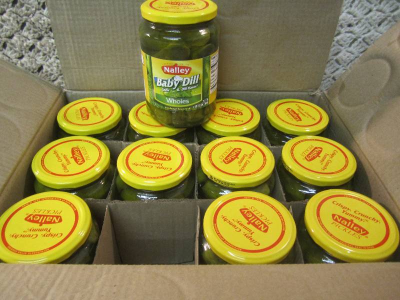 lot 37 image: Case of 12 Jars Whole Baby Dill Pic...