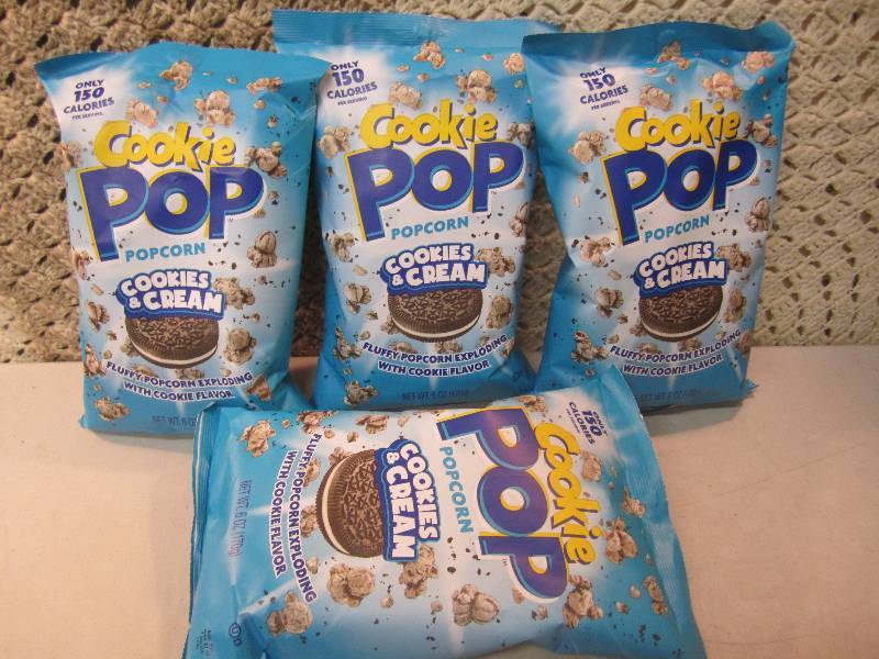 lot 51 image: 4 Bags Cookie Pop Popcorn Cookies &...