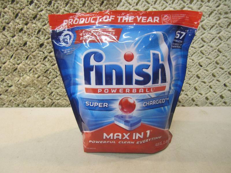 lot 76 image: Large Bag of Finish Powerball Dishw...