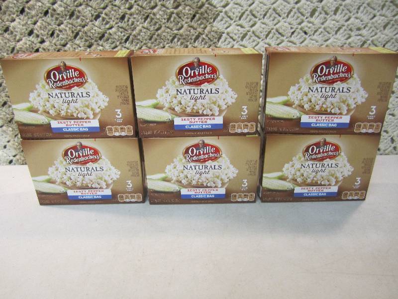 lot 81 image: 6 Boxes Orville Redenbachers Natura...