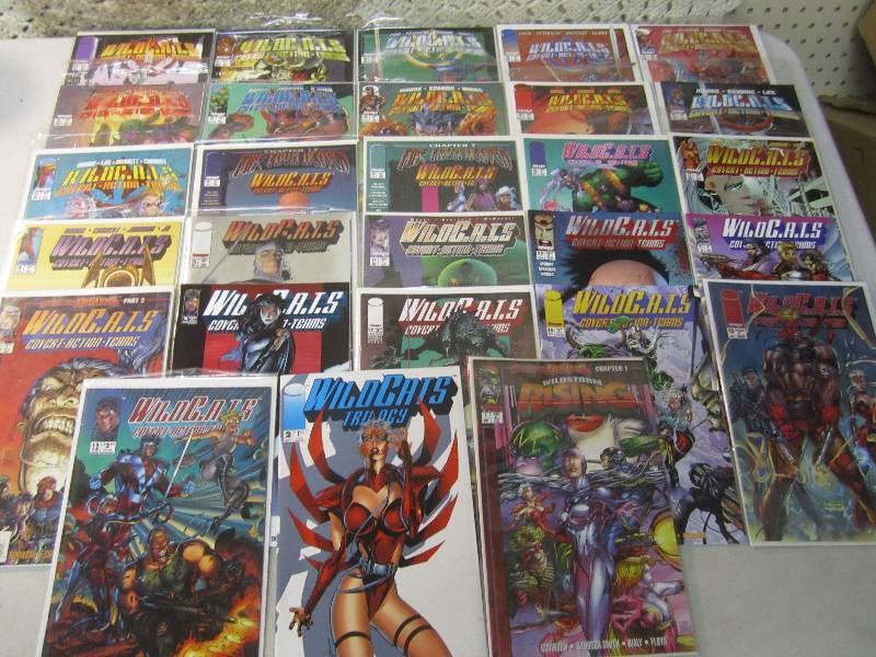 lot 187 image: Lot of 28 Image Comics Wild C.A.T.S...