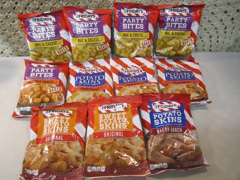 lot 192 image: 11 Bags of Fridays Party Bites and ...