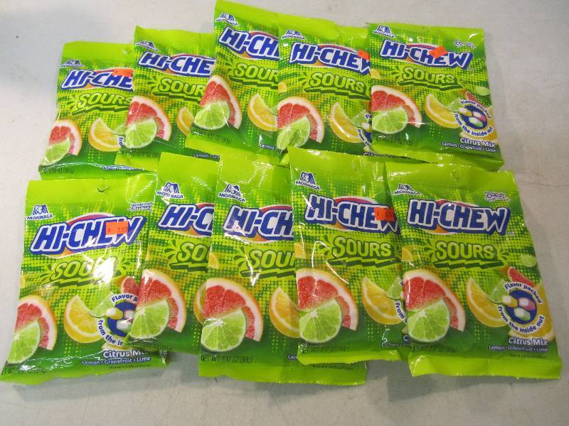lot 206 image: 10 Bags of Hi-Chew Sours Citrus Mix...