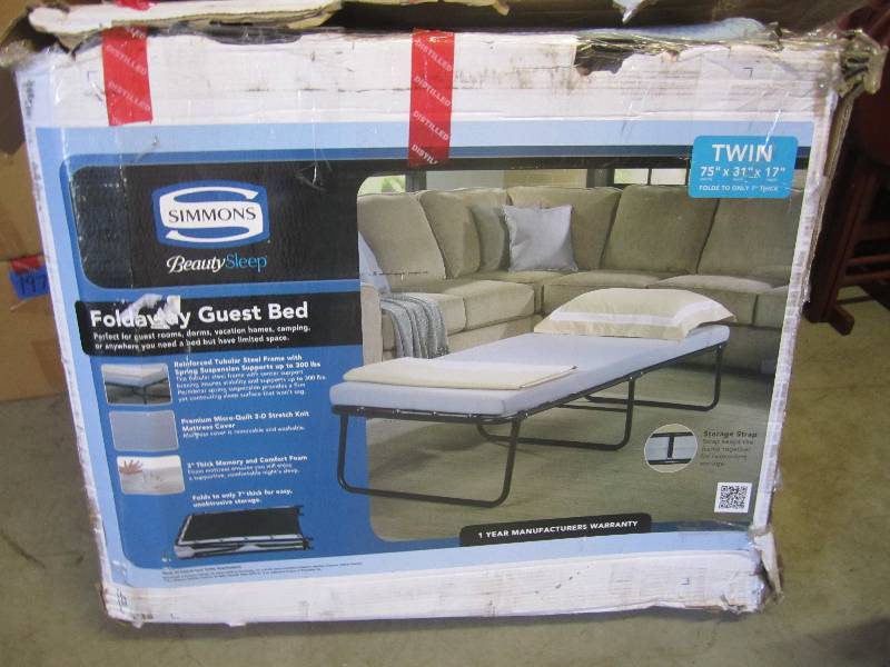 lot 226 image: Simmons Beauty Sleep Foldaway Guest...