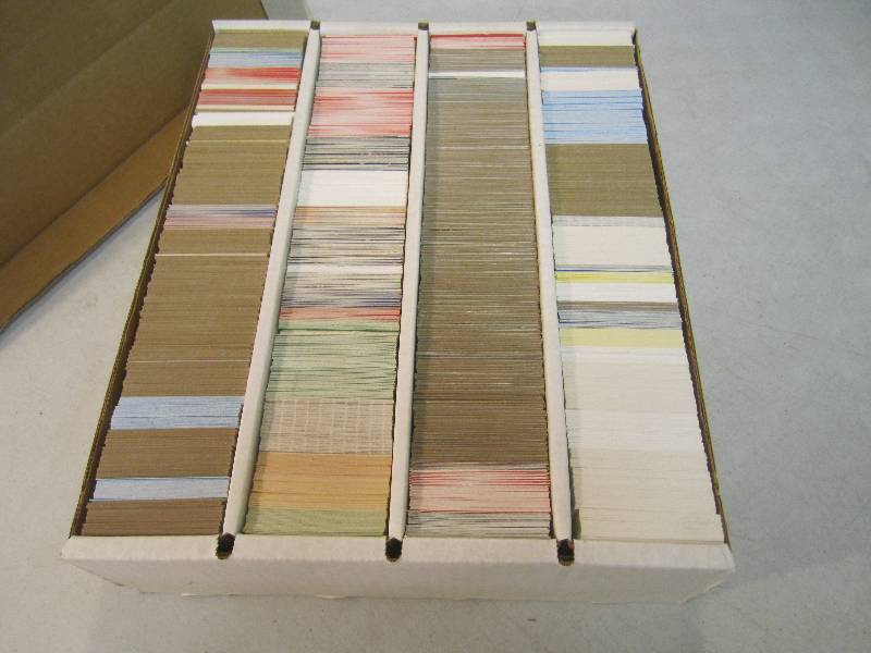 lot 231 image: Box of Approx 3000 Baseball Cards V...