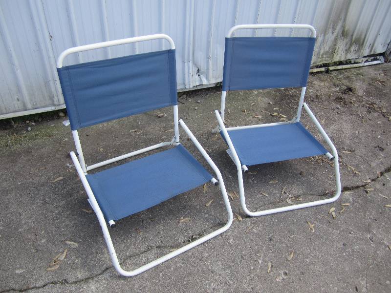 lot 232 image: Pair of Folding Beach Chairs  RMBC...