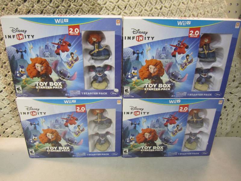 lot 247 image: 4 Disney Infinity 2.0 Toy Box Start...