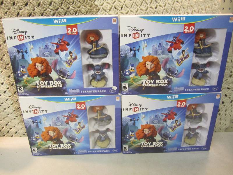 lot 248 image: 4 Disney Infinity 2.0 Toy Box Start...