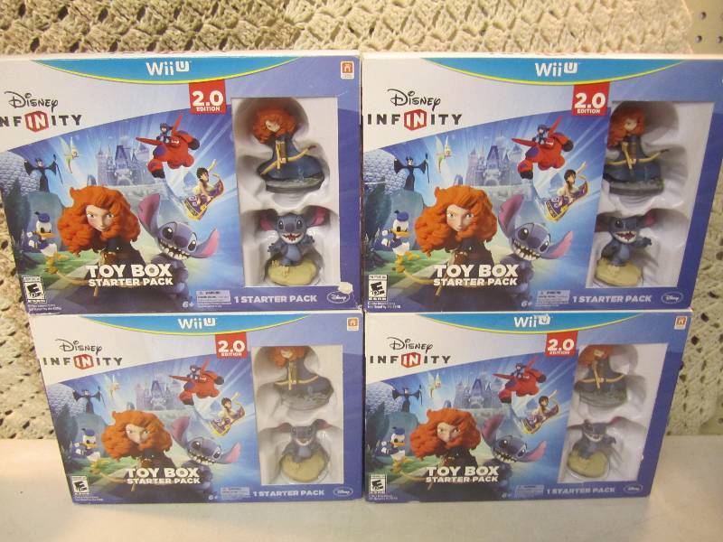 lot 250 image: 4 Disney Infinity 2.0 Toy Box Start...