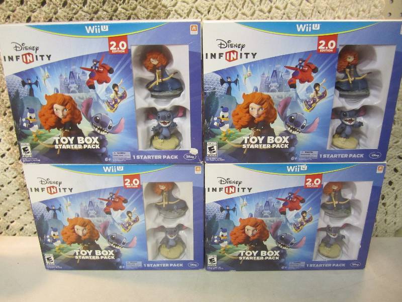 lot 251 image: 4 Disney Infinity 2.0 Toy Box Start...