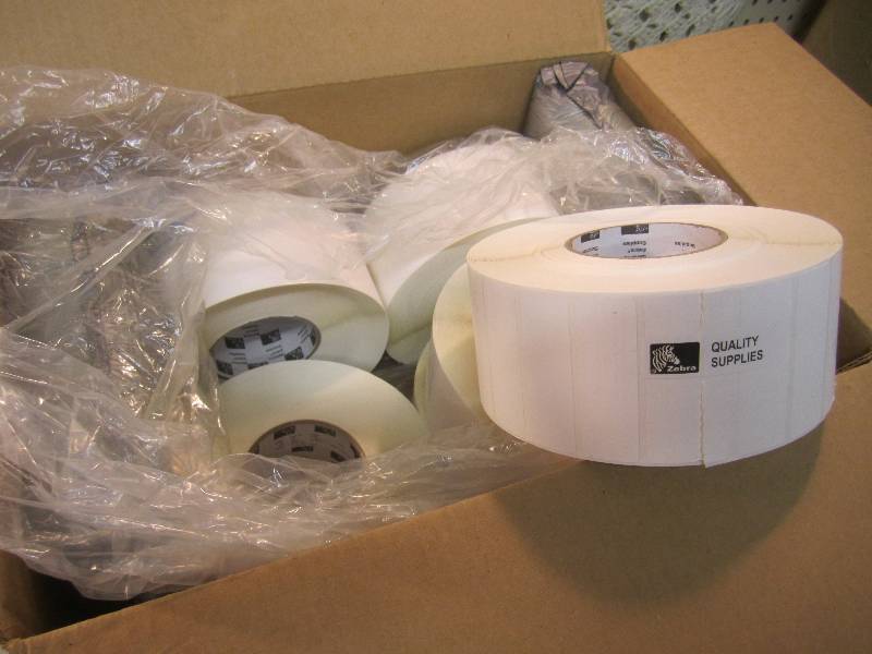lot 271 image: 6 Rolls of Zebra Labels 3 x 1 518...