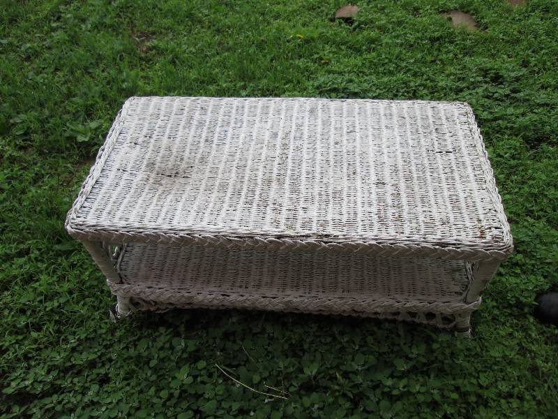 Wicker patio table...