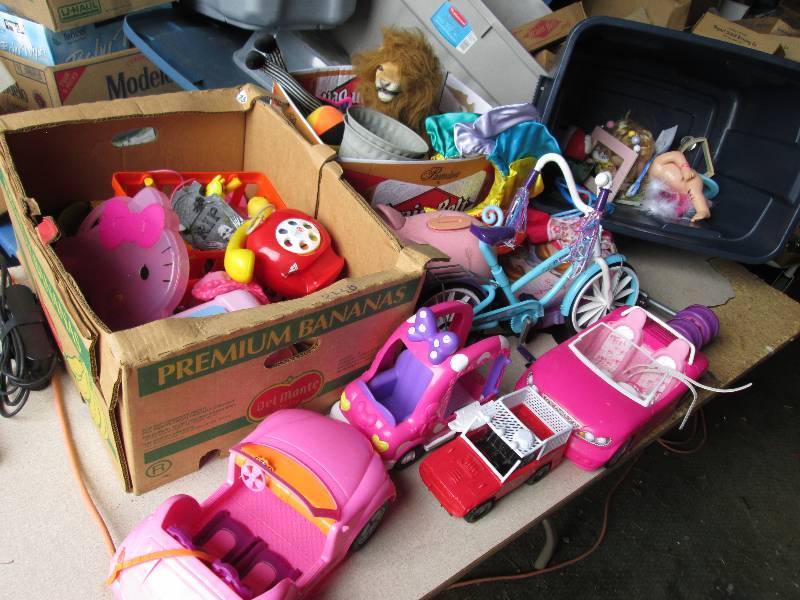Large lot of toys dolls and games...