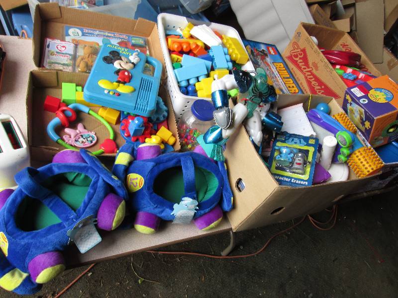 Large lot of toys dolls and games...