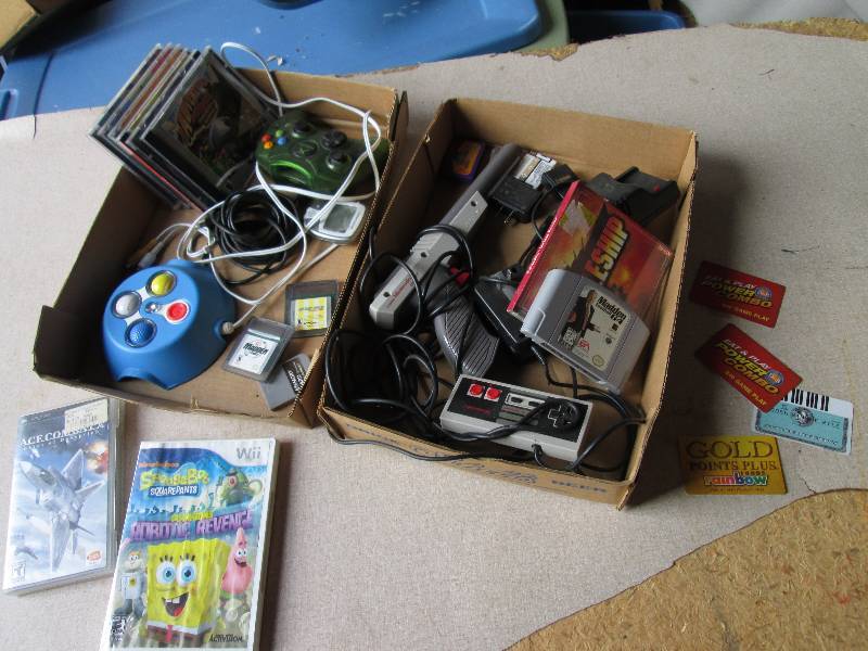 Lot of video game accessories...
