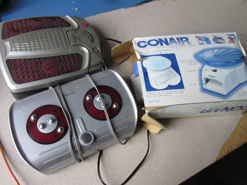 Homedics and Conair home spa items...