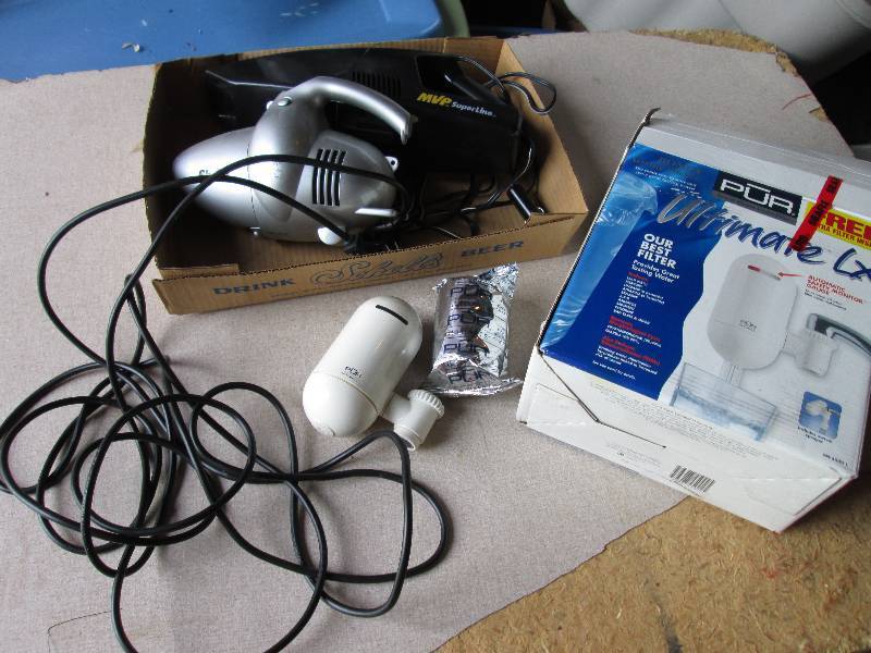 Hand vacs and PUR water filter...